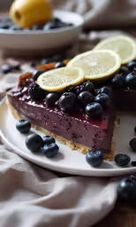 a piece of chocolate cheesecake on a plate