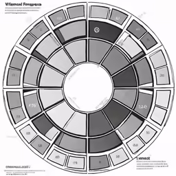a circle of gray and black in the middle