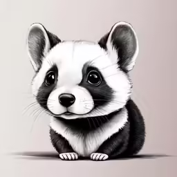 a raccoon is looking at the camera with big eyes