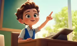 the boss from coco on the set of the animated movie