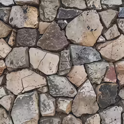 a bunch of rocks that are on the ground