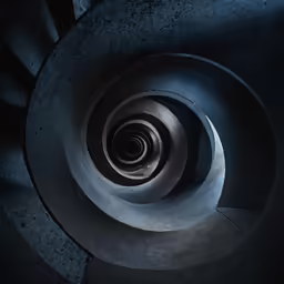 an aerial photo of an object in the dark