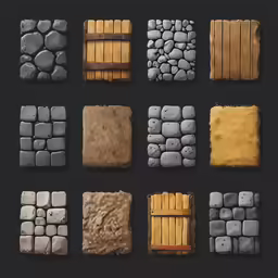 nine stone blocks arranged together with one larger piece missing