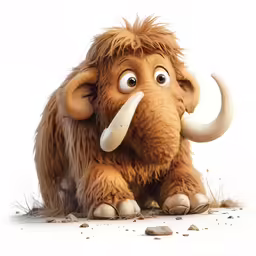 an animation image of a cartoon mammoth looking surprised