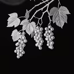 a close up of some leaves on a branch