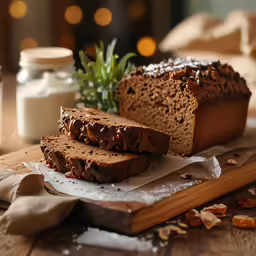some slices of bread on a wooden cutting board
