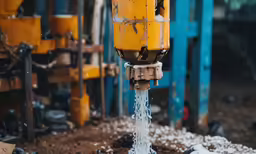 the old yellow fire hydrant is leaking water