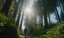 a man that is walking down a dirt road