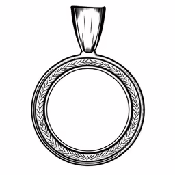 a pendant on a string with an ornament