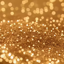 an image of gold dust with lights on it