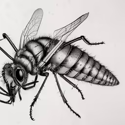 a drawing of a hover on a white background