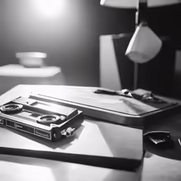 the camera and flash drive have been placed on a table