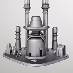 the model of a metal apparatus has been designed with 3d printing