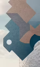 abstract art consisting of squares and blocks in an otherwise artistic way