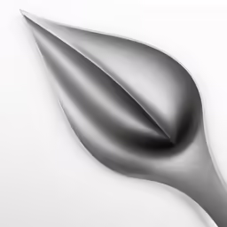 a white paper with a thin blade and the bottom section is in silver