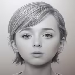 a 3d image of a young girl