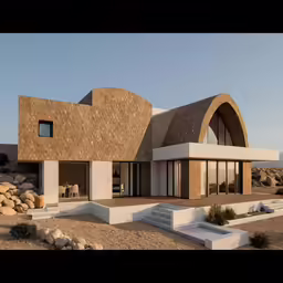 an image of a modern house that is outside