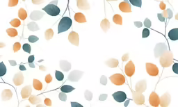 an image of leafy branches on white background
