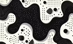 a pattern designed to look like waves and dots