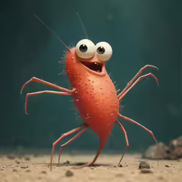 a red, hairy and ugly looking bug on sand