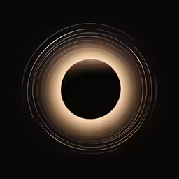 a eclipse view from below with thin lines in it