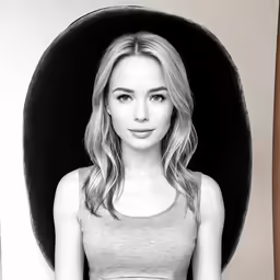 a beautiful young blonde girl in a short shirt