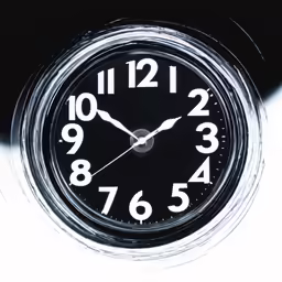 a clock shows that the time has already changed