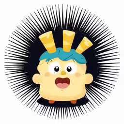 the character from the animated movie paco is surrounded by stars