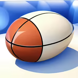 an abstract photo of a basketball