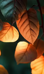 some plants that have some big leaves on them