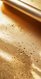 some brown stuff on a table and some metal
