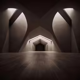 light at the end of a tunnel leading into another