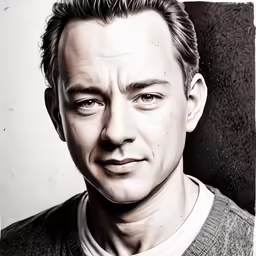 an artistic black and white portrait of a man