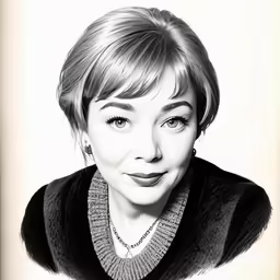 an old photograph of a woman looking at the camera
