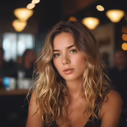 an image of a beautiful young woman looking off to the side