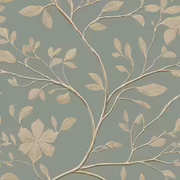 wallpaper with an artistically designed branch in neutral tones