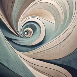 a close up view of a swirl of concrete