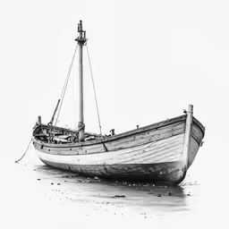 an old boat washed up on the water