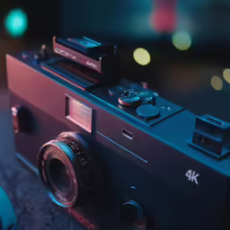 the sony camera is next to a video screen