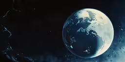 a view of the earth from space with no clouds