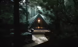 there is a person standing in the open area