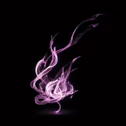 the dark picture has a pink and white smoke pattern on it,some pink flames on a black background