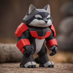 the small toy has been placed on a surface