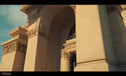 there is an old building that has been modified to resemble a palace