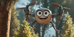 a big spider looking at the camera and eyes