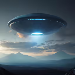 the star trek in a scene with an alien ship