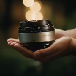 someone holding a camera in their hand
