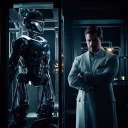 the host of mad science fiction alien in an futuristic setting