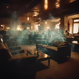 a living room with a lot of chairs