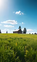 a house is located on the side of the hill